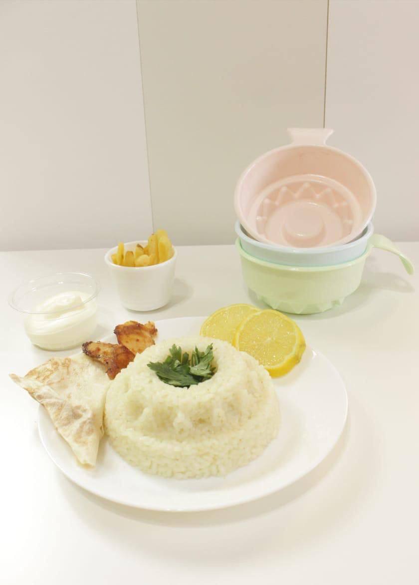 طقم قوالب أرز بلاستيك - 4 قطع - الصورة 3