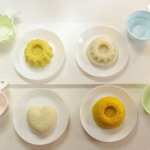 طقم قوالب أرز بلاستيك - 4 قطع