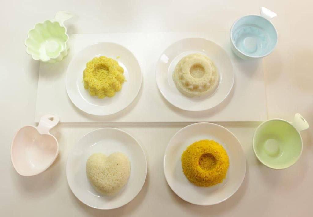 طقم قوالب أرز بلاستيك - 4 قطع