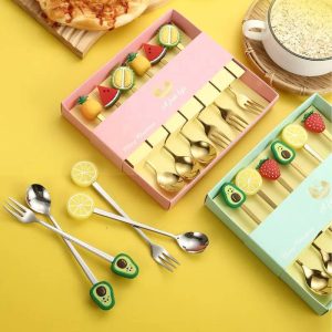 طقم معالق وشوك جولد